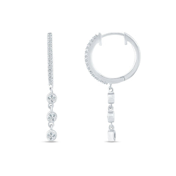 Drop Hoop Earrings